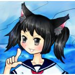 猫耳ツインテールスク水タイツ