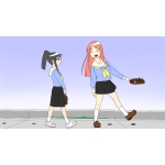 滑り込む象