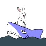 うさぎとわに