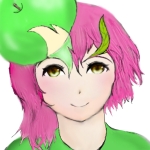 桃色青りんご