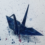 藍。