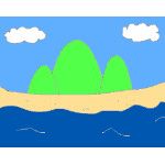 山と海