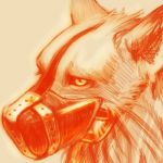 段ボール狛犬