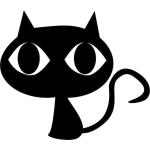 隣の黒猫