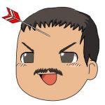頭に矢の人