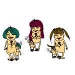 めがたの巨人三体