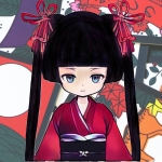 日本人形・ねこ紳士(ねこにん)