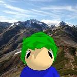 ま横