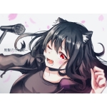 黒髪のテンパー