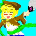 松葉杖つく夫