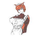 詩仙堂長月黒猫