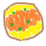 かつ丼はちょい固めの卵が好き