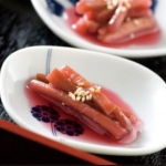 里芋の茎の甘酢煮