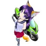 九尾の狐のバイク乗り
